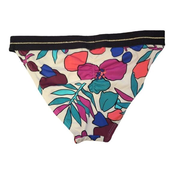 Cole of California Elasticized Swim Bikini bottom size M floral print - Picture 4 of 6